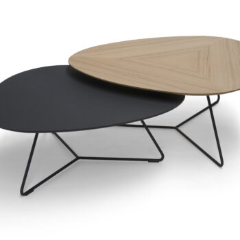 Twinny Table Oak/Black
