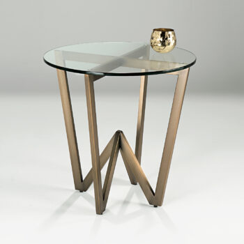 Angle Circular Side Table