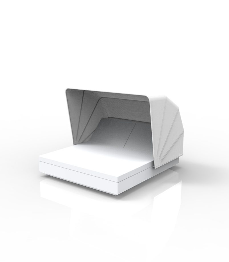 Vela Square Daybed with Sunroof and 2 Reclining Backrests LOOP