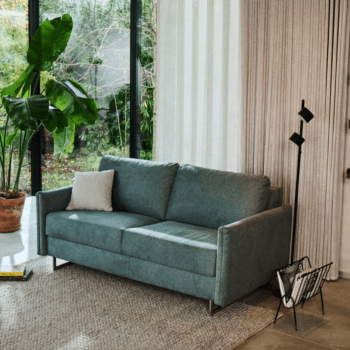 The Isa Sofa Bed, a stylish and practical solution for versatile living. Ideal for small spaces and guest rooms, combining comfort and design.