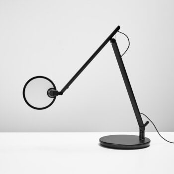The Nova Task Light, featuring a modern black design with an adjustable arm and circular light head