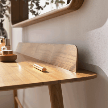 A close-up of the Besk Desk – Modern Minimalist Workstation