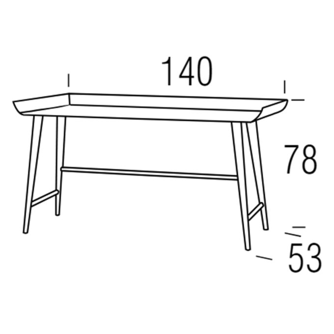 Dimensions of the Erla Desk – Modern Home Office & Writing Table
