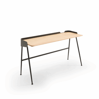 Close-up of Nemy Desk natural finish
