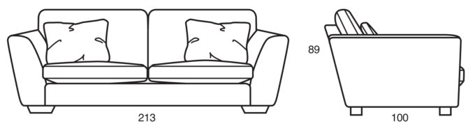 Slouch sofa large