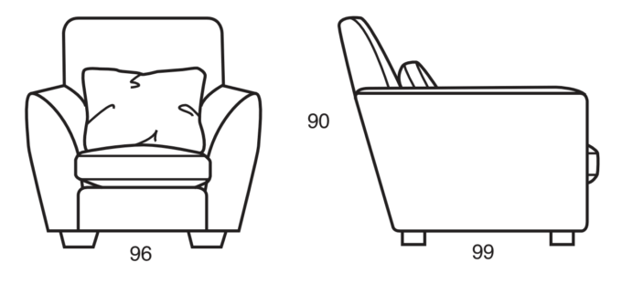 Slouch sofa clubseat