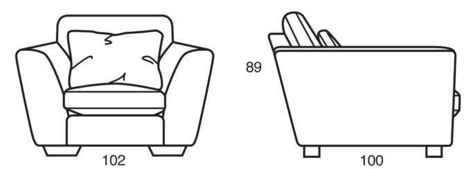 Slouch sofa chair